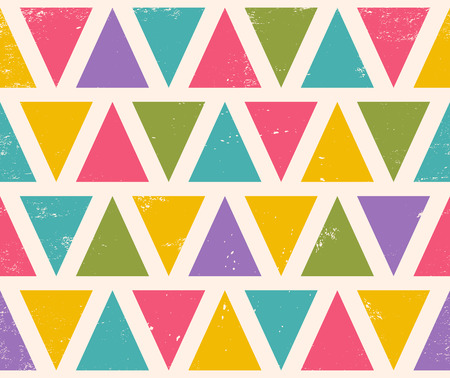 Vector vintage seamless pattern for Christmas. Retro funny pattern for holidaysのイラスト素材