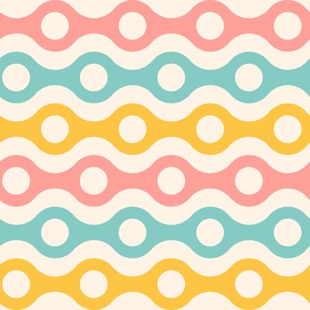 Vector vintage seamless abstract pattern. Vector pattern for holidays in retro style. Retro abstract...