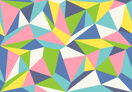 Vector geometric polygon pattern. Modern vector pattern with colorful polygons. Polygons texture.のイラスト素材