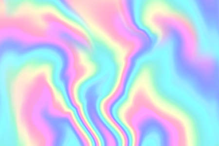 Abstract rainbow background in glitch style. Colorful texture in tie dye style. Holographic foil texture.の写真素材