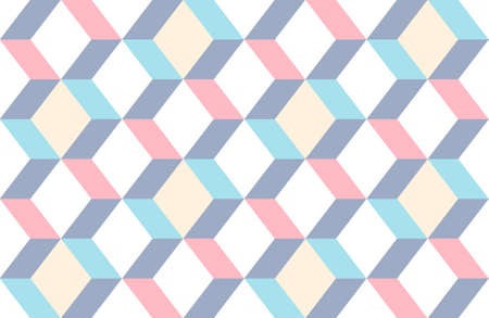 Vector geometric abstract seamless pattern. Modern vector seamless pattern. Trendy vector texture.のイラスト素材