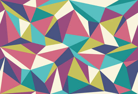 Vector geometric polygon pattern. Modern vector pattern with colorful polygons. Polygons texture. Modern background.のイラスト素材