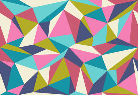 Vector geometric polygon pattern. Modern vector pattern with colorful polygons. polygon texture.のイラスト素材