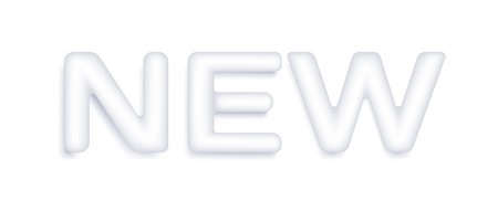 Vector 3D icon of new label. Vector banner in realistic style. Trendy emblem for new product.のイラスト素材