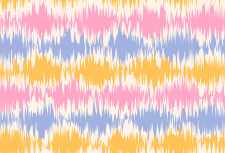Vector vintage seamless pattern in Ikat style. Vector pattern for holidays in retro style. Retro ikat texture.のイラスト素材