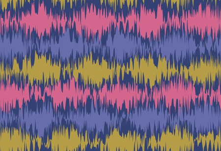 Vector vintage seamless pattern in Ikat style. Vector pattern for holidays in retro style. Retro ikat texture.のイラスト素材