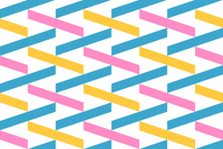 Vector geometric abstract seamless pattern. Modern vector seamless patterns. Trendy vector textures.のイラスト素材