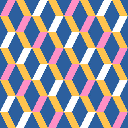 Vector geometric abstract seamless pattern. Modern vector seamless patterns. trendy vector texture.のイラスト素材