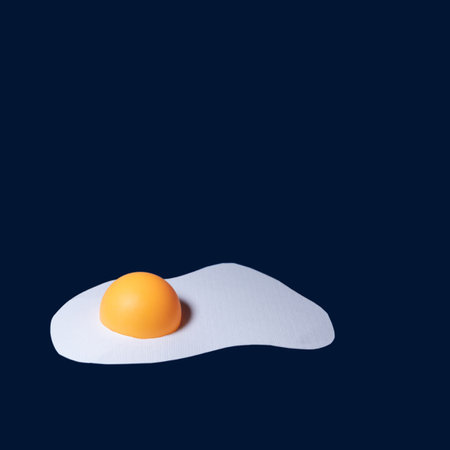 Creative Easter egg 3D render. Planet Saturn egg concept. Minimal holiday contemporary art idea or inspiration.の写真素材