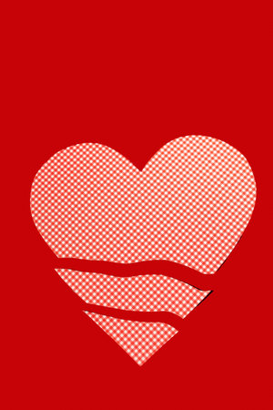 Valentine's day  gifts and decorations. Flat layの写真素材