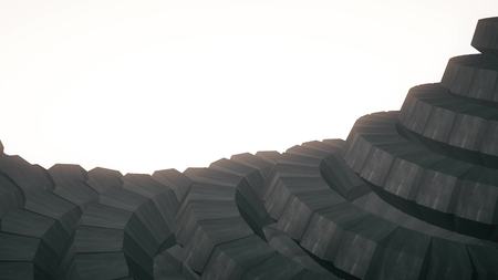 snake worm spine like 3d rendered gears mechanism abstract background new colorful cool nice beautiful 4k stock image illustrationの写真素材