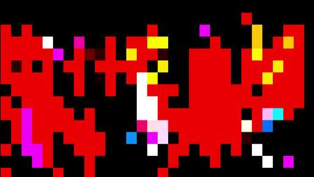 abstract color pixel block background illustration New holiday universal colorful joyful glamour retro vintage stock imageの写真素材