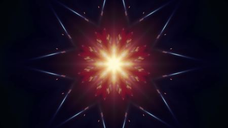 ornamental light rays kaleidoscope psychedelic pattern illustration background New holiday native...