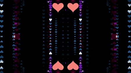 ornamental lights symmetrical kaleidoscopic psychedelic pattern illustration background New quality...