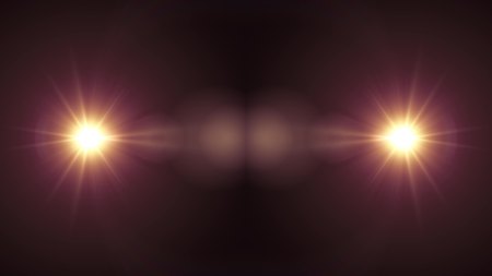 2 stars flash lights optical lens flares shiny illustration art background new quality natural...