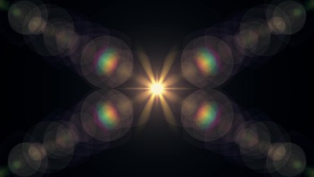 flash lights optical lens flares shiny illustration art background new natural lighting lamp rays effect colorful bright stock imageの写真素材