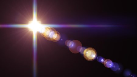 flash lights optical lens flares shiny illustration art background new natural lighting lamp rays effect colorful bright stock imageの写真素材