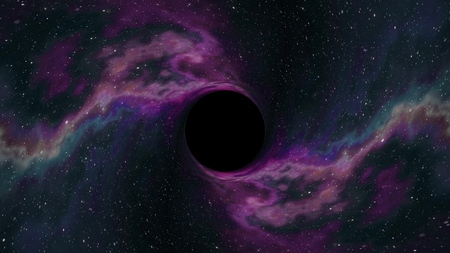 Black hole pulls in star space time funnel pit illustration background New quality universal science cool nice 4k stock imageの写真素材
