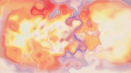digital turbulent rainbow color paint splatter mixing on white abstract illustration background new...