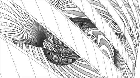 grid net polygonal wireframe abstract drawing illustration background new quality graphics retro...