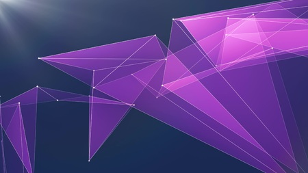 abstract polygon net connections cloud illustration background new quality technology colorful stock...