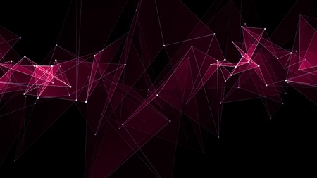 abstract polygon net connections cloud illustration background new quality technology colorful stock...