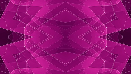 abstract symmetrical poligon shape net cloud illustration background new quality technology colorful stock imageの写真素材