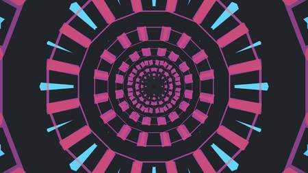 retro game style infinite tunnel illustration new vintage colorful joyful stock image