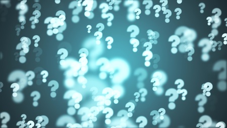 Many shiny random question marks illustration background new dynamic joyful stock imageの写真素材