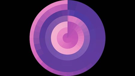 abstract colorful circle pixel block background illustration New quality universal technological...