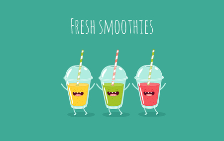 Smoothiesのイラスト素材