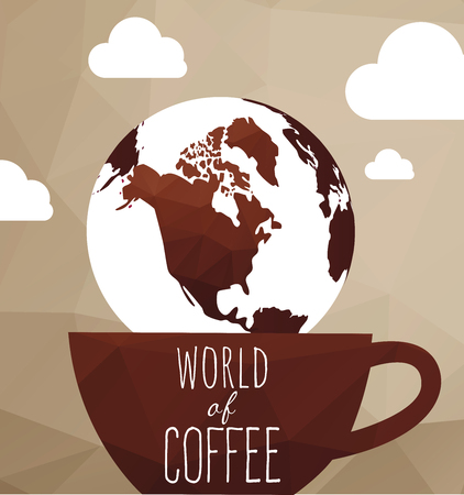 vector set coffee design elementsのイラスト素材