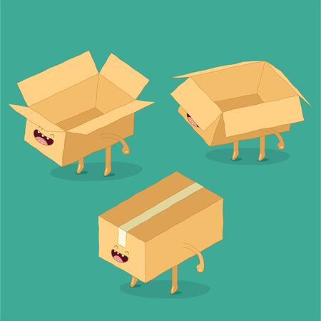 Pack your parcels with quality. Vector graphics.のイラスト素材