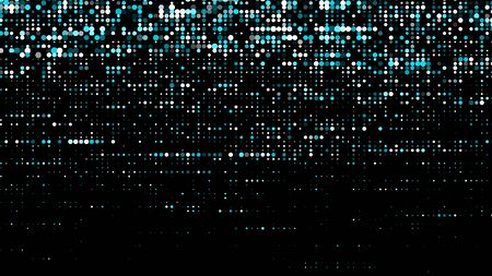 Matrix abstract glitch blue background. Abstract blue vector illustration.