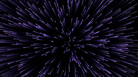 Ultra speed. Mega leap. Interdimensional jump. Stream of tributes. Warp effect. Concept of wormhole travel.の写真素材