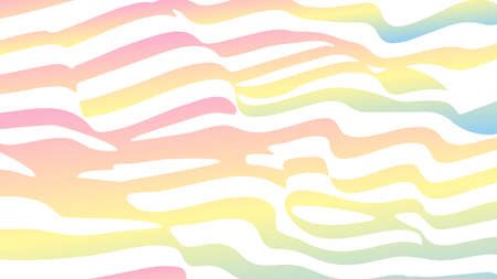 Distorted lines. Wave is a distortion effect. Optical illusion. Circular lines stripes or background with wavy distortion effect. Illusion of terrain.のイラスト素材