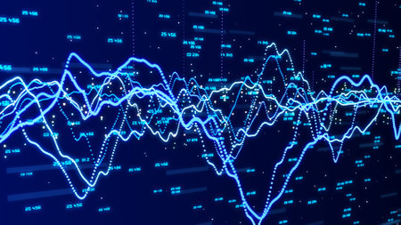 Analytical chart. Financial data graph. Business analyzes, chart of investment trading. Fundamental...
