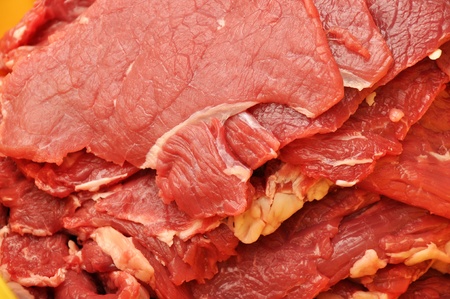 Fresh, raw meat texture of the redの写真素材