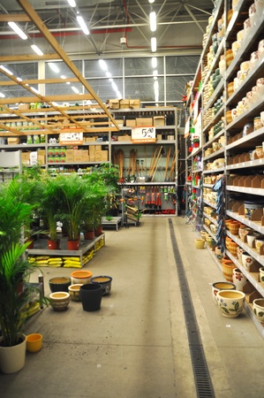Koçtaş Istanbul Kartal. Home improvement store, garden sectionのeditorial素材
