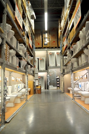 Koçta&#351; Istanbul Kartal. Home improvement store, bathroom sectionのeditorial素材