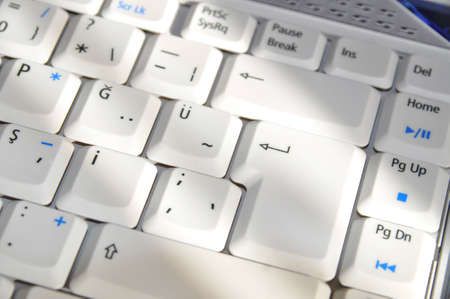Close-up detail of a laptop