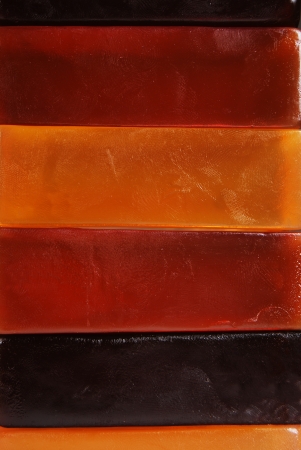 Orange color, beautiful scented soaps
