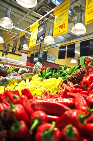 Istanbul Maltepe Carrefour has opened a new branch  Greengrocer sectionのeditorial素材