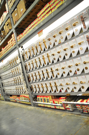 Home improvement store, door sectionのeditorial素材