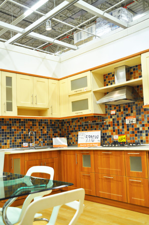 Istanbul Kartal, home improvement store, kitchen supplies sectionのeditorial素材