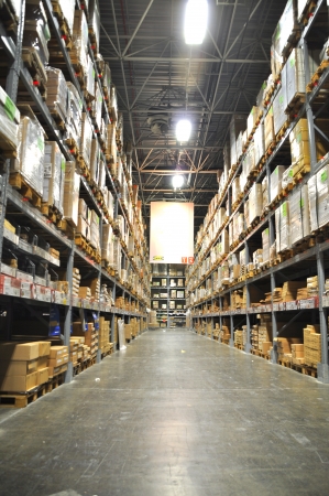 Ikea, home improvement store, long corridorsのeditorial素材