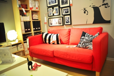 Ikea, home improvement store, furniture sectionのeditorial素材