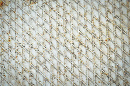 Rusty and painted metal plate surface. Rusty metal texture background