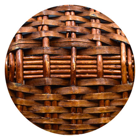 Rattan wicker texture with handmade traditional and dry branches, wicker brown texture background,...