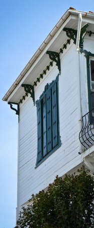 Princes Islands, Buyukada in Istanbul Turkey, old wooden houses in Buyukadaの写真素材